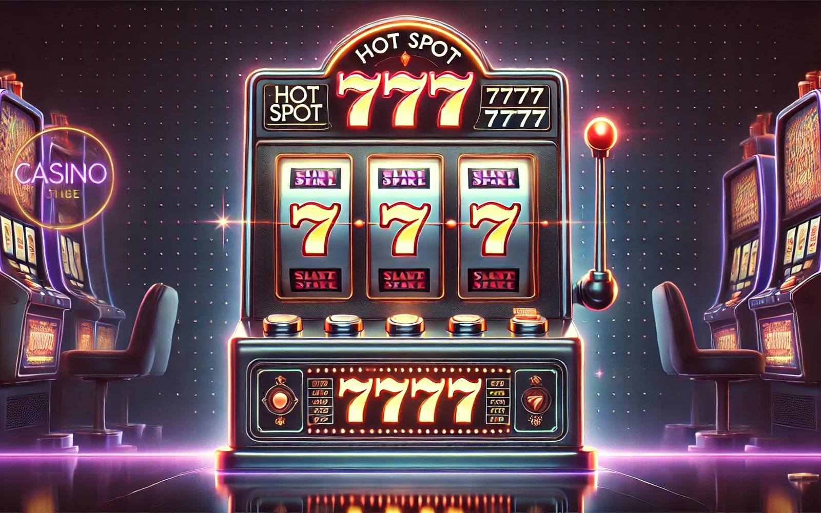 Layar video slot dengan reel dan animasi tema permainan