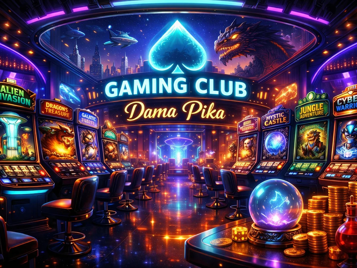 Tampilan permainan slot dengan reel dan simbol berwarna